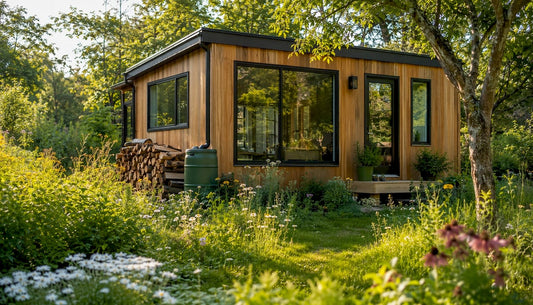 Exterior of tiny home under 400 sq ft