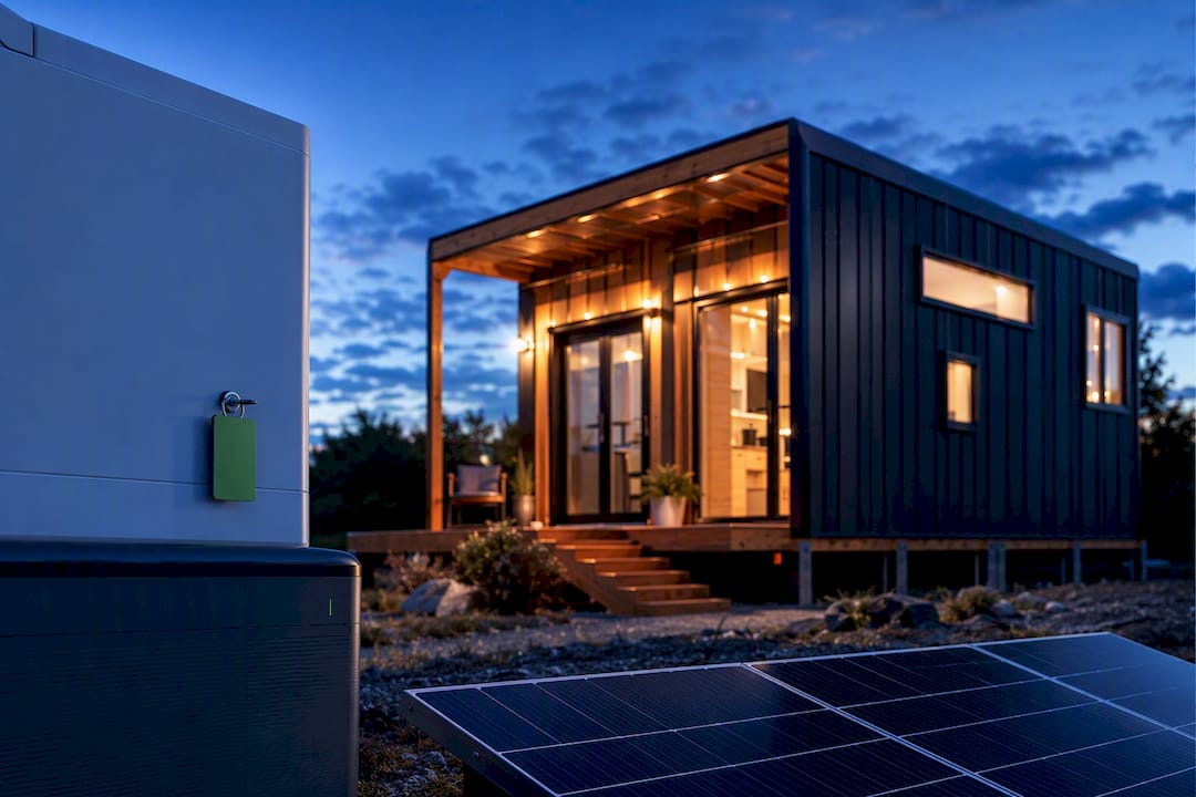 Tiny home with hybrid backup energy system