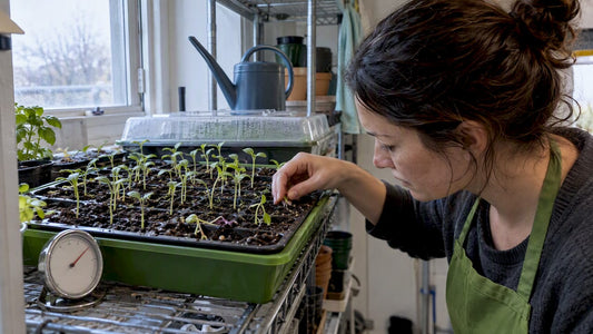 Seedling tray showing damping-off symptoms
