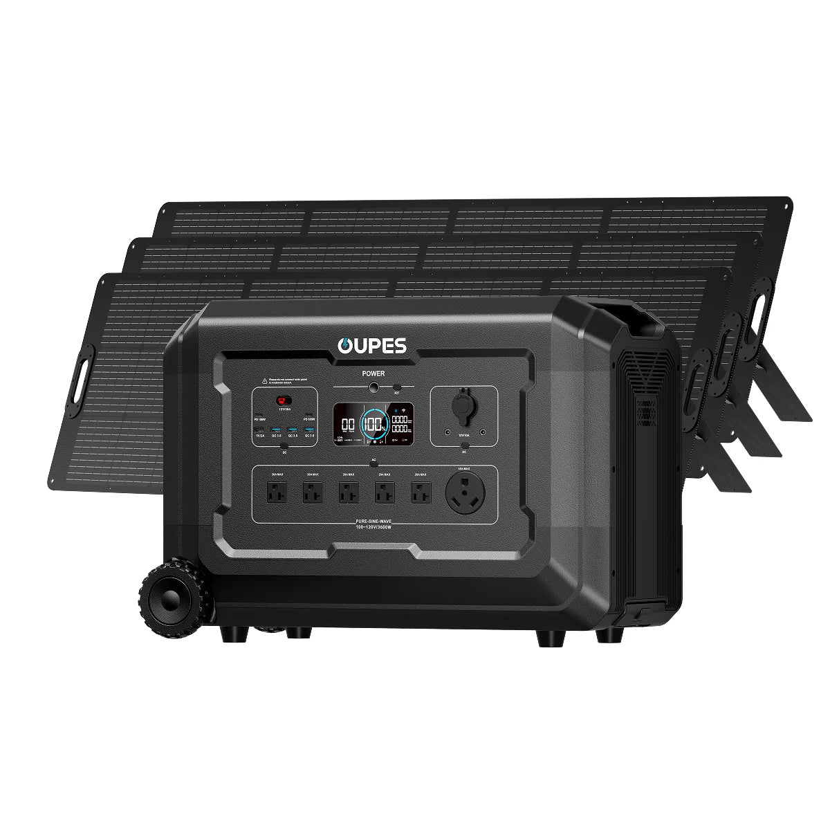 Mega 3 Home Backup & Portable Power Station | 3600W 3072Wh