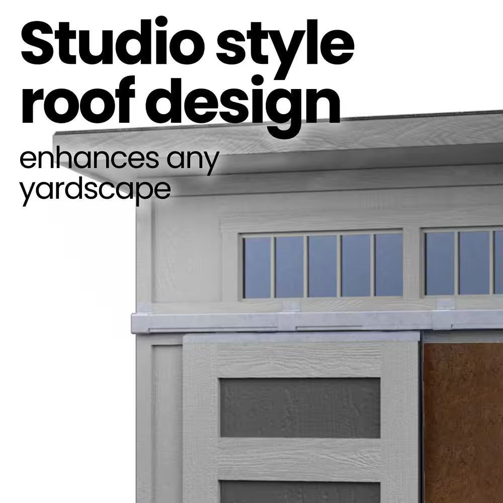 Do-It Yourself Palisade 12 Ft. X 8 Ft. Wood Garden Shed Storage with Smartside, Fixed Windows and Barn Door (96 Sq. Ft.)