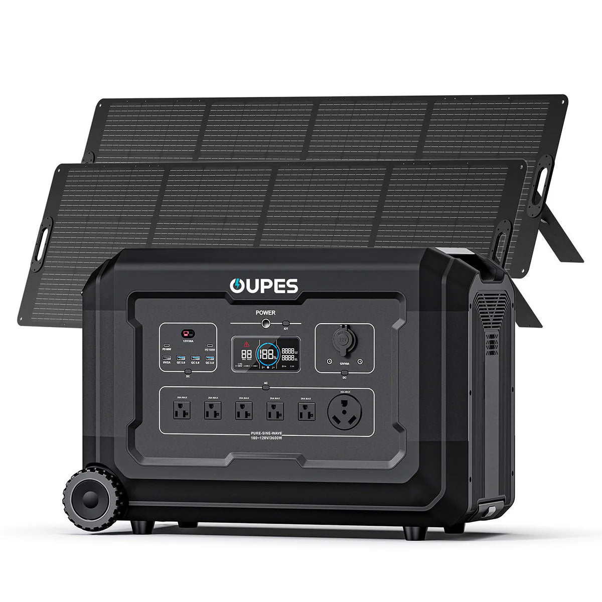 Mega 3 Home Backup & Portable Power Station | 3600W 3072Wh