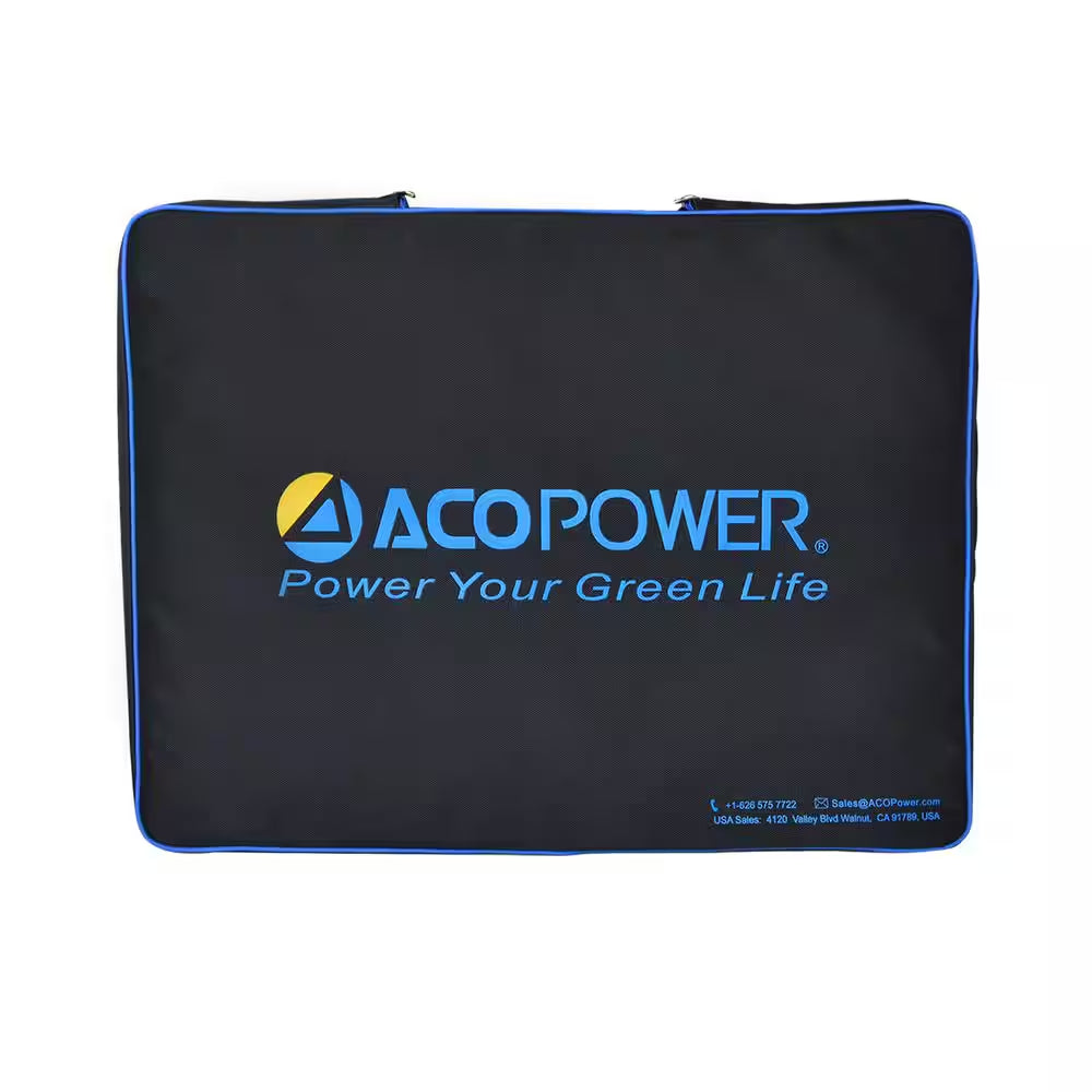 120-Watt Monocrystalline Portable off Grid Solar Panel Kit, Foldable Briefcase with Waterproof LCD Charge Controller