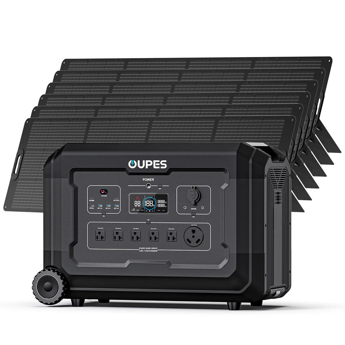 Mega 3 Home Backup & Portable Power Station | 3600W 3072Wh