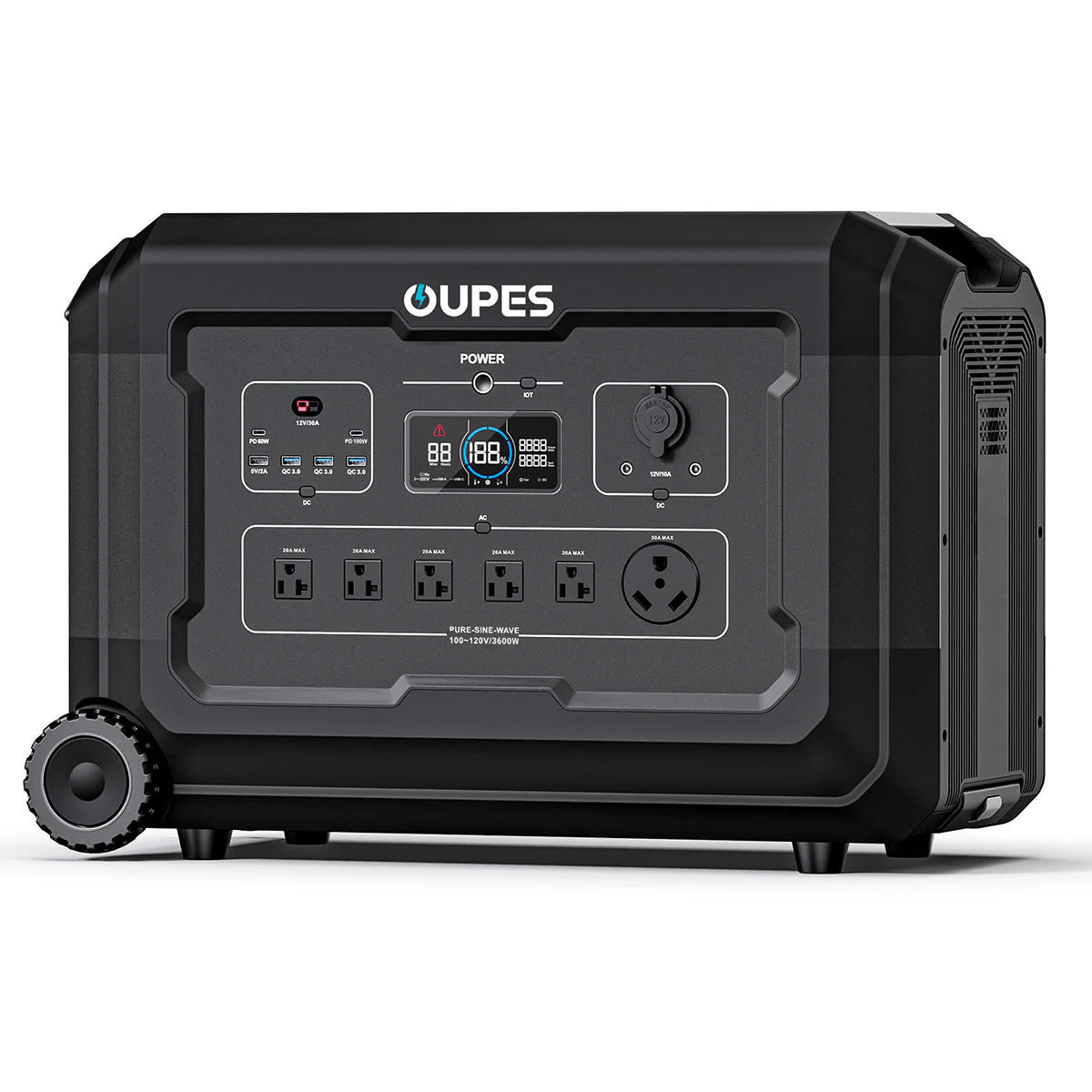 Mega 3 Home Backup & Portable Power Station | 3600W 3072Wh