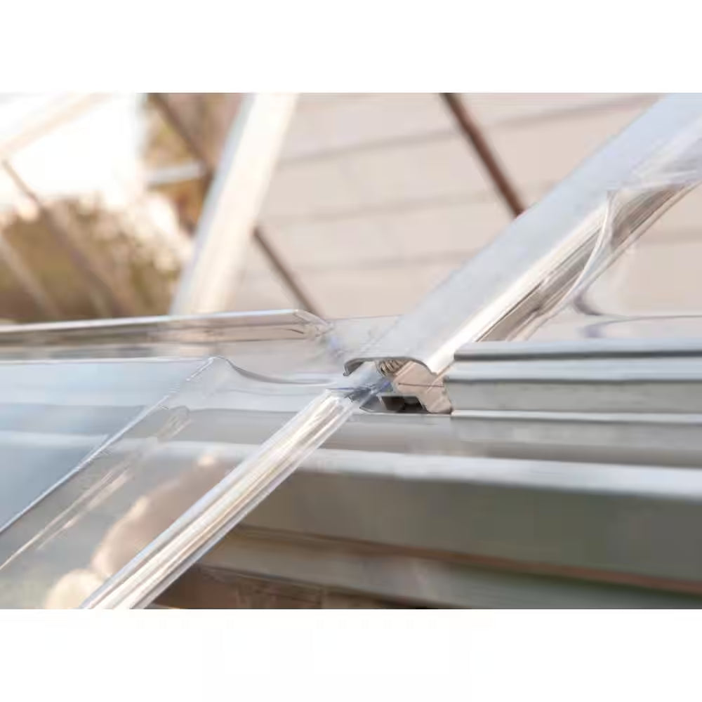 Harmony 6 Ft. X 6 Ft. Silver/Clear DIY Greenhouse Kit