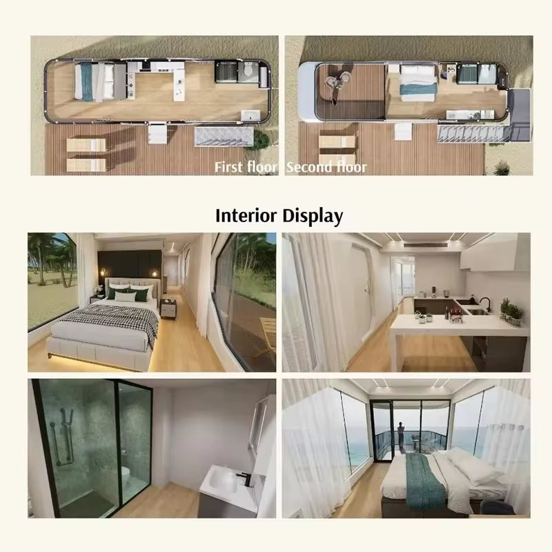 Capsule House Space Capsule with Intelligent S Custom.2 Stories Frame House Prefabricated Prefab Modern Home Luxury Houses
