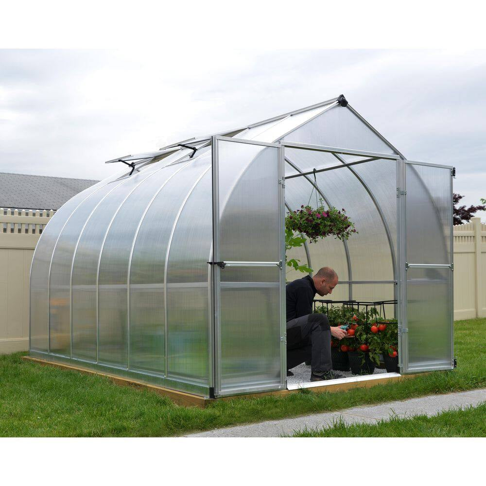 Bella 8 Ft. X 12 Ft. Silver/Diffused DIY Greenhouse Kit