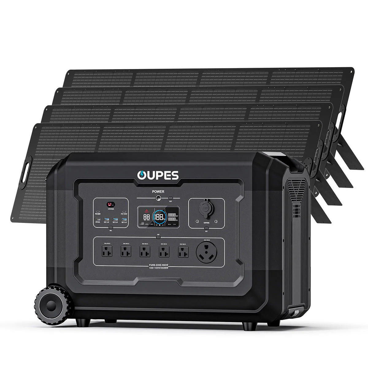 Mega 3 Home Backup & Portable Power Station | 3600W 3072Wh