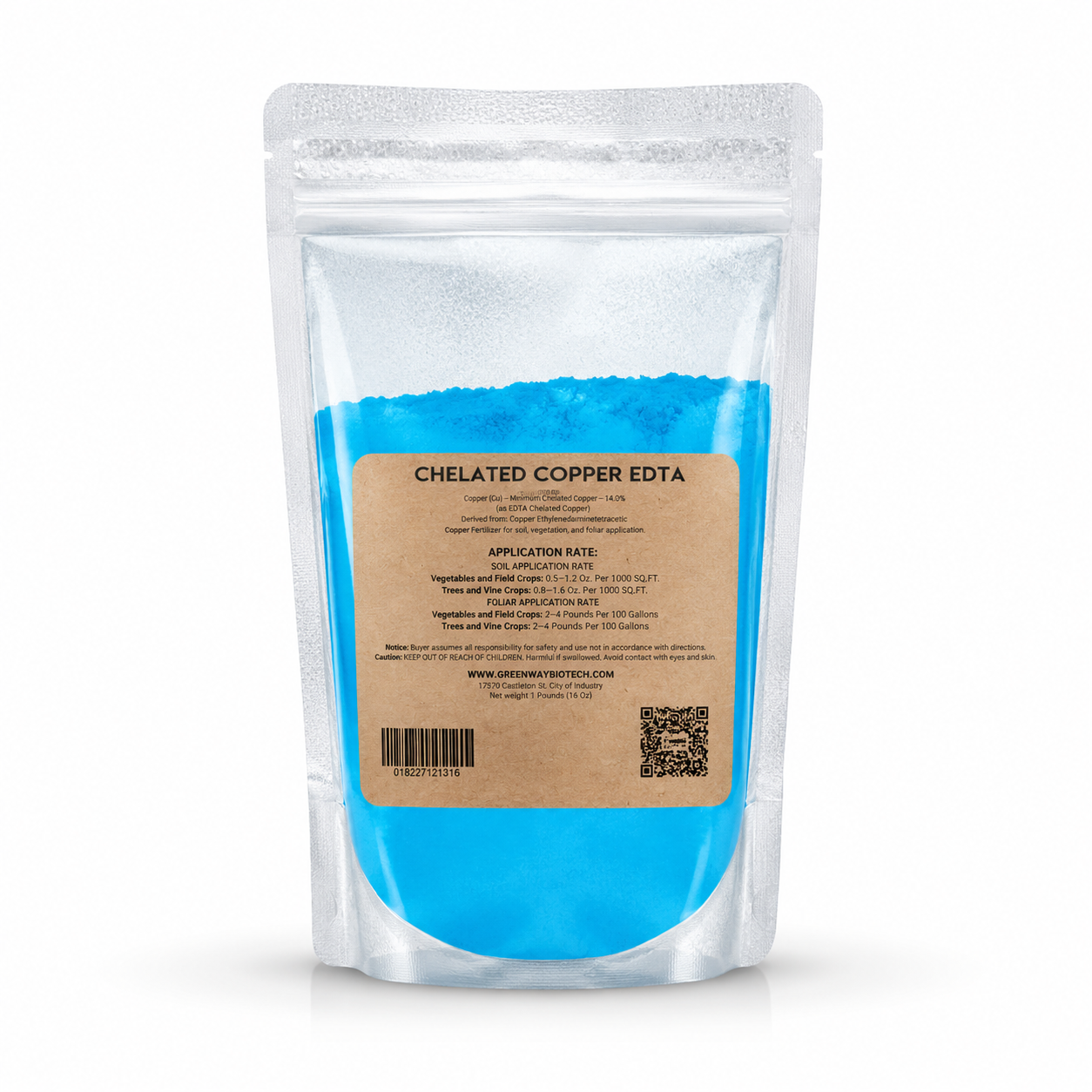 Chelated Copper EDTA Fertilizer - 14% Cu