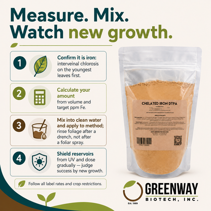 Chelated Iron DTPA Fertilizer