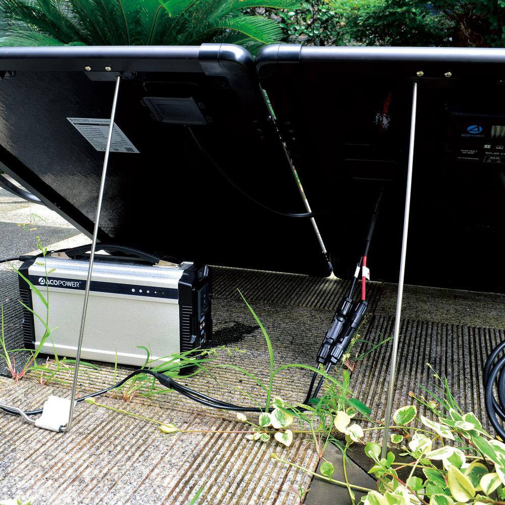 120-Watt Monocrystalline Portable off Grid Solar Panel Kit, Foldable Briefcase with Waterproof LCD Charge Controller