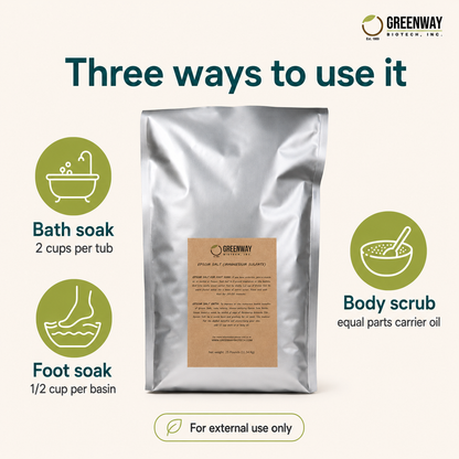 Epsom Salt USP Grade (Magnesium Sulfate) — Bath, Foot Soak & Garden