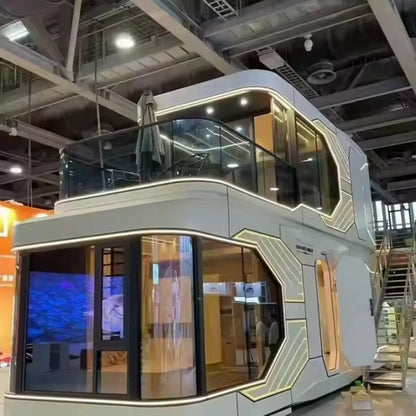 Capsule House Space Capsule with Intelligent S Custom.2 Stories Frame House Prefabricated Prefab Modern Home Luxury Houses