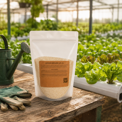 Lettuce Fertilizer 8-15-36 | Chelated Micronutrients | Hydroponics, Soil & Foliar Application