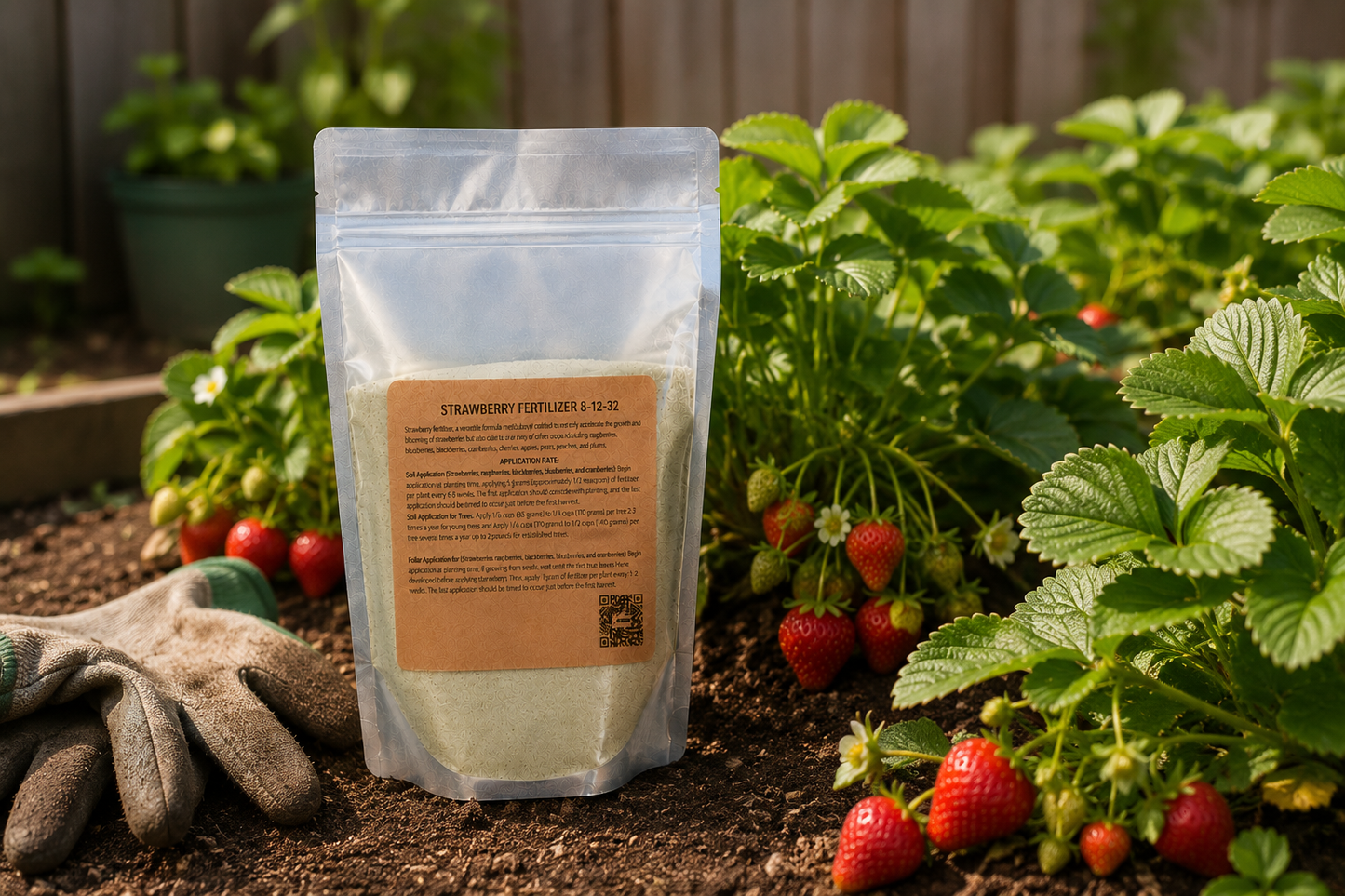 Strawberry Fertilizer 8-12-32 | Chelated Micronutrients | Hydroponics, Soil & Foliar Application